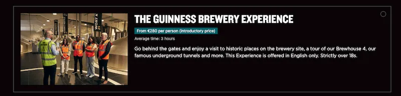 購買門票：啤酒廠體驗